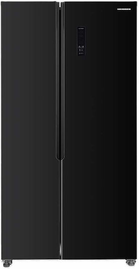 Heinner 442lt NoFrost Î177xL90xA59cm. Negru HSBS-HM442NFGBKE++