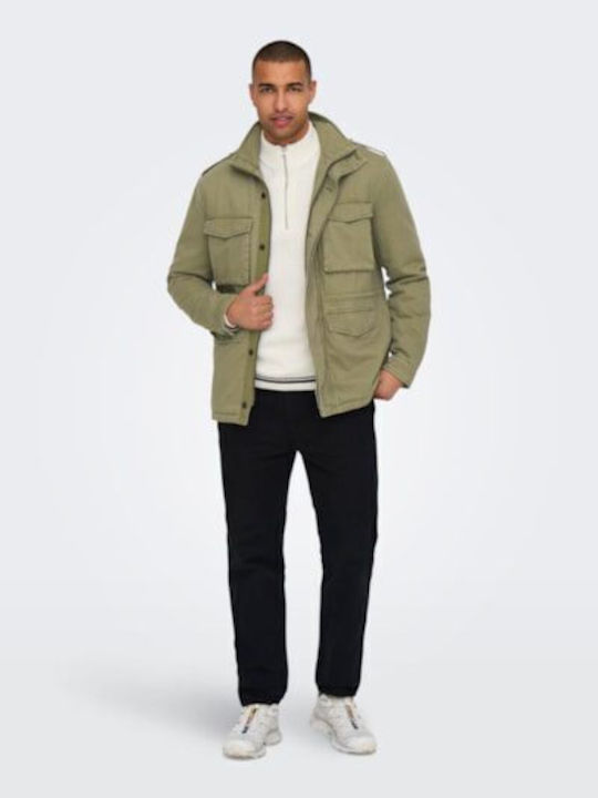 Only & Sons Men's Jacket Olive Night