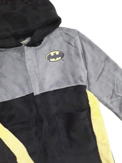 Disney Παιδικό Μπουρνούζι Batman Black Black με Κουκούλα
