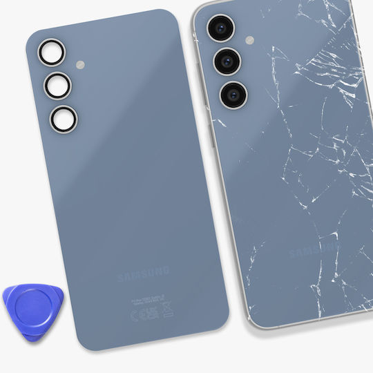 Samsung Back Glass Samsung Galaxy S23 Fe Original Camera Lens Light Blue
