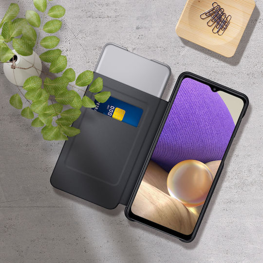 Samsung Galaxy A32 Leather Case Original Hard Shell Black