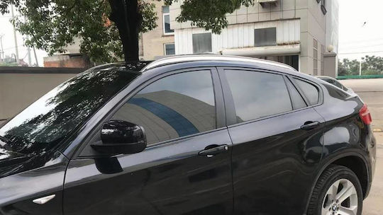 Carner Μπάρες Οροφής Αλουμινίου για BMW X6 2008-2015 για Αυτοκίνητα με Εργοστασιακές Μπάρες (Σετ χωρίς πόδια) Ασημί