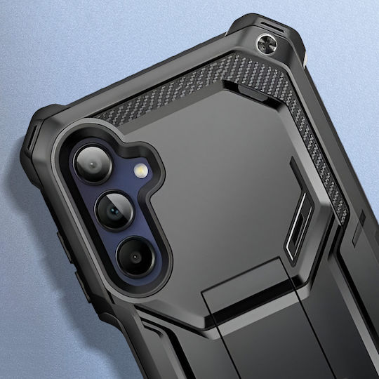 I-blason Case Samsung Galaxy A15 Shockproof Carbon Fibre Black