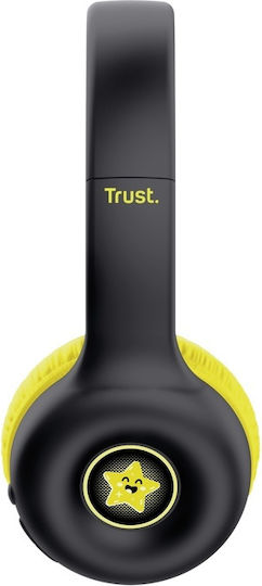 Trust Wireless / Wired On Ear Headphones with 15 hours of Operation Black