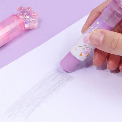 Starrydrip Eraser for Pencil and Pen Crystal Paw Purple