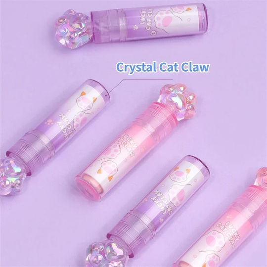 Starrydrip Eraser for Pencil and Pen Crystal Paw 1pcs Purple