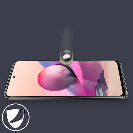 Akashi Закалено стъкло Черен (Xiaomi Redmi Note 10, Xiaomi Redmi Note 10S)