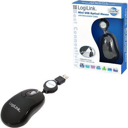 LogiLink ID0016 Ενσύρματο Mini Ποντίκι Μαύρο