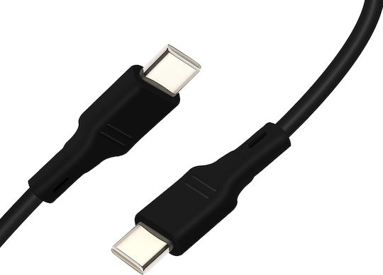 Blue Star USB 2.0 Cable USB-C male - USB-C 60W Μαύρο 1m