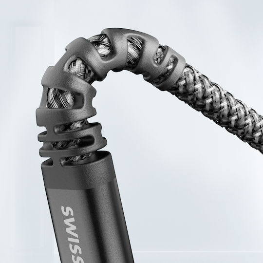 Swissten Braided USB 2.0 Cable USB-C Male - USB-C Black 1.5m