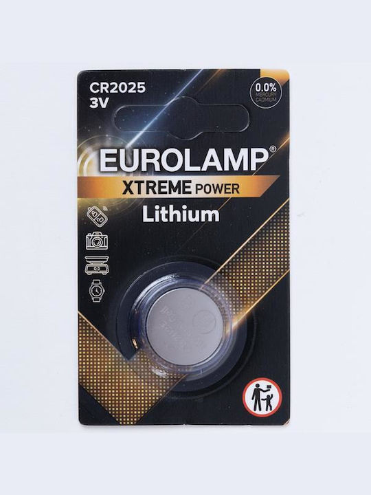 Eurolamp Lithium Watch Battery CR2025 3V 1pcs