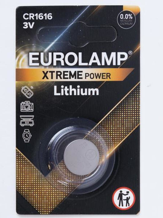 Eurolamp Μπαταρία Λιθίου Ρολογιών CR1616 3V 1τμχ