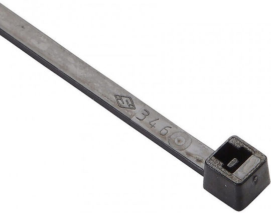 Sapiselco Πλαστικά Δεματικά Καλωδίων 200mmx3.5mm σε Μαύρο χρώμα (100τμχ) SEL.8.081