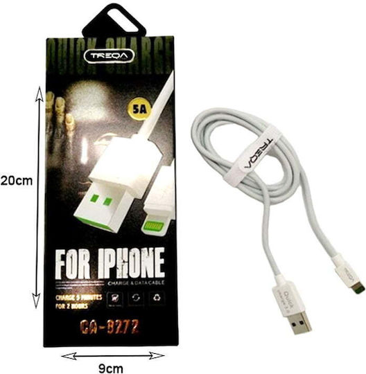 Treqa USB-A zu Lightning Kabel Weiß 1m (CA-8272)