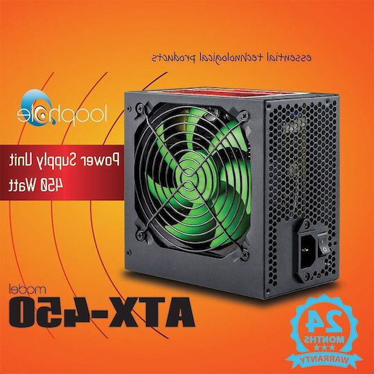 Loophole Loophole 450W Black Computer Power Supply Full Wired