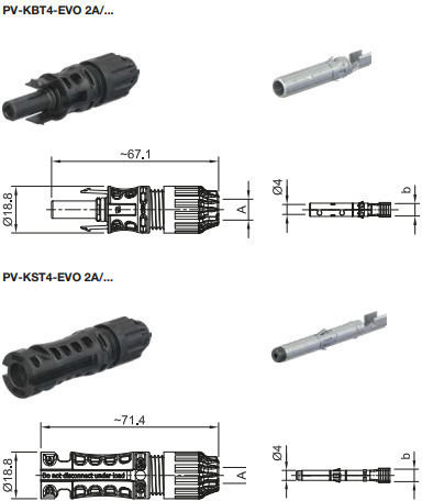 Staubli EVO2 Βύσμα MC4 2τμχ