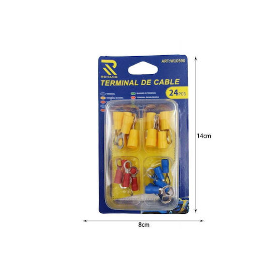 Rchang Rchang Set de terminale electrice cu izolație în set de 24buc