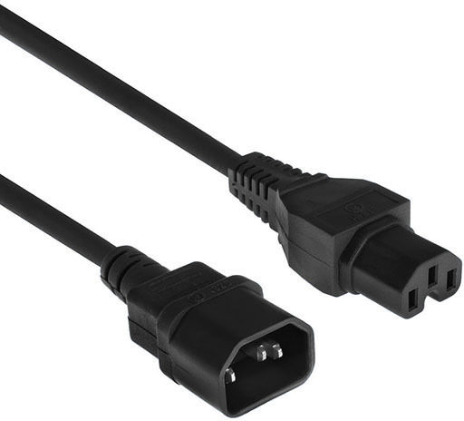 Intronics IEC C14 - IEC C15 Cablu 2.5m Negru (AK5234)