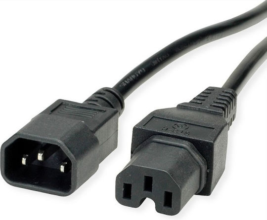 Roline IEC C14 - IEC C15 Kabel 1.8m Schwarz (19.99.1122-20)