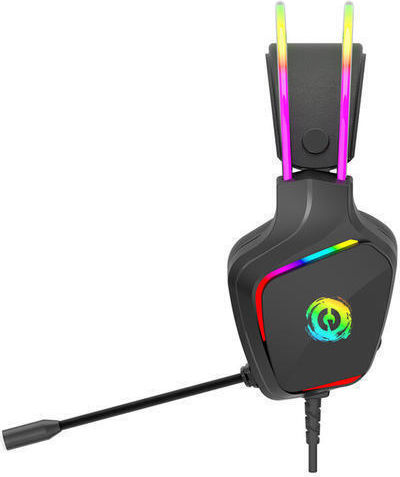 Canyon Darkless GH-9A Over Ear Gaming Headset με σύνδεση 3.5mm / USB for PC