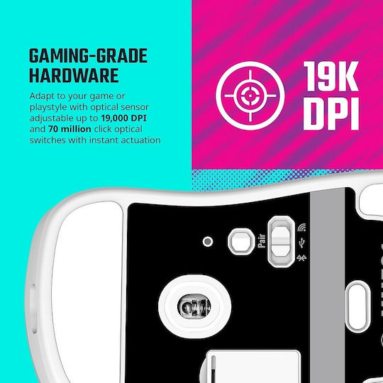CoolerMaster MM731 Ασύρματο RGB Gaming Ποντίκι 19000 DPI Λευκό