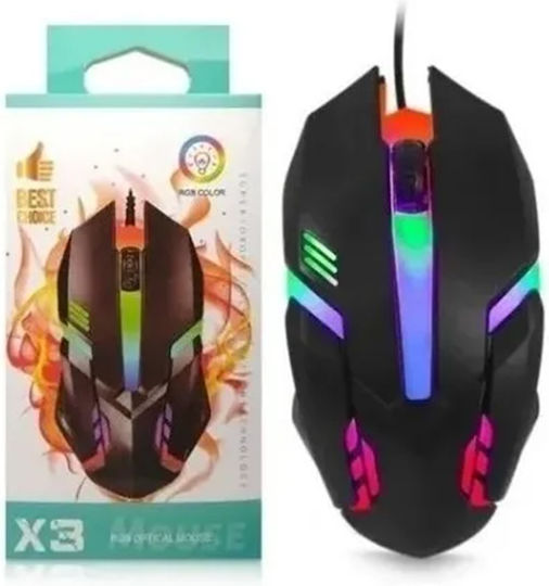 Yelandar Yelandar X3 RGB Gaming Gaming Maus Schwarz