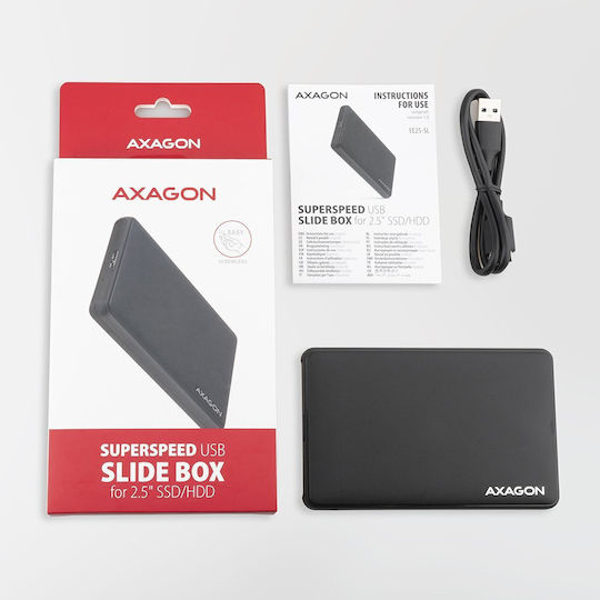 Axagon Case for Hard Drive 2.5" SATA III with Connection Type-C