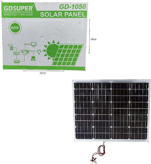 Solar Panel Charger 50W Rechargeable Batteries GD-1050