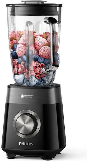 Philips 5000 Series Μπλέντερ με Γυάλινη Κανάτα 2 lt 1200W Μαύρο