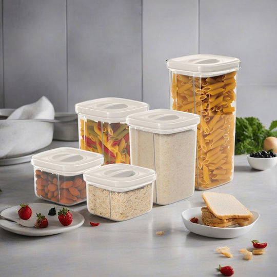 Berlinger Haus Set of 5 General Use Transparent Glass Jars with Lid 460ml 5 Pieces