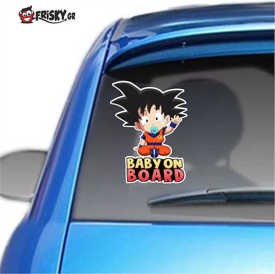 Frisky Baby an Bord Schild mit Aufkleber Rot Dragon Ball