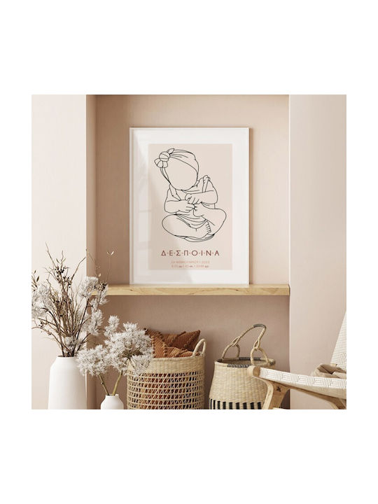 Walls Детска Рамка Baby Girl от Дърво 60x90бр