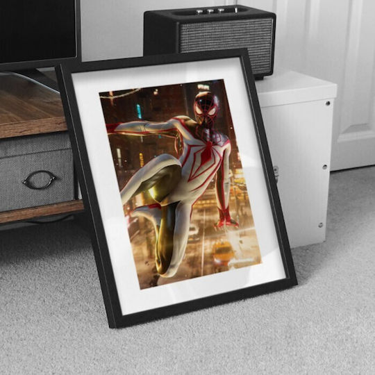 Walls Kids Wall Art Framed White Suit Spiderman 60x90cm