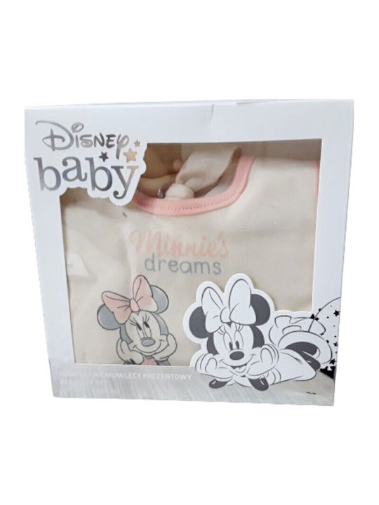 Disney Minnie Langärmliges mit Hose Minnie Cream Peach 4Stück