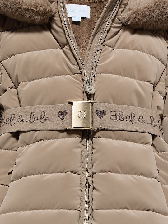 Kids' Casual Jacket Long with Hood Camel