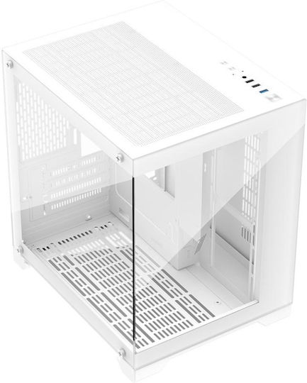 1STPLAYER MV5 Gaming Midi-Turm Computergehäuse Transparent White