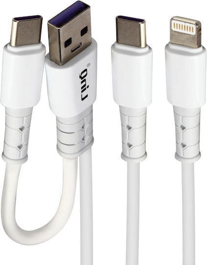 LinQ Regular USB to Type-C / Lightning Cable Μαύρο 1.2m (TPC9132)