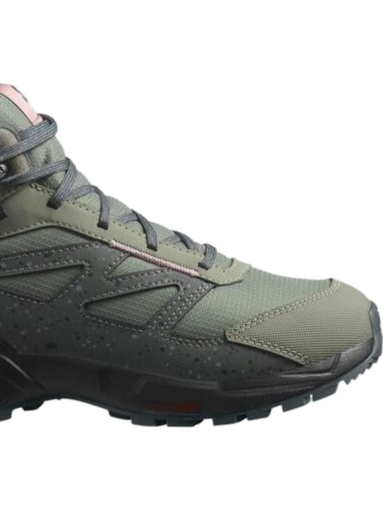 Kids Hiking Boots Waterproof Khaki