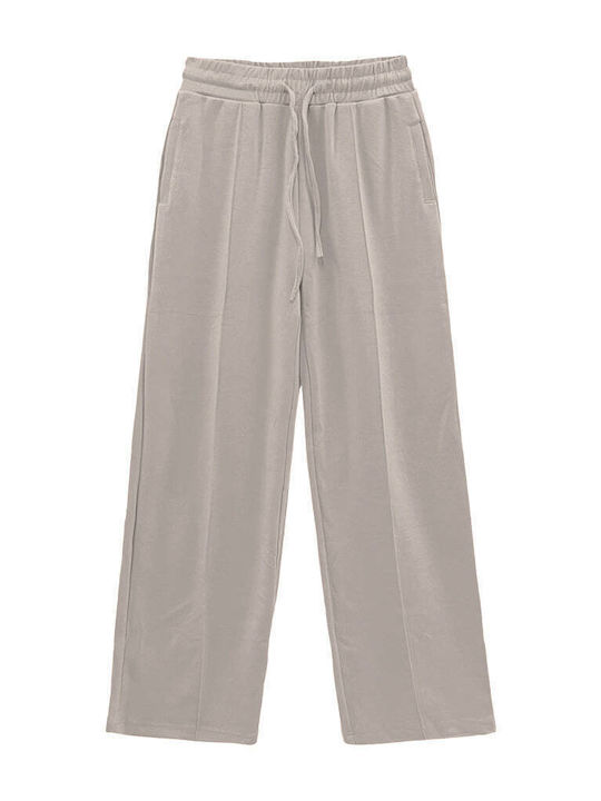 Ustyle Women's Flared Sweatpants Gray