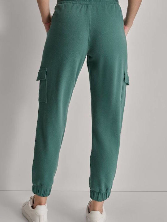 DKNY Damen-Sweatpants Jogger Spruce Fog