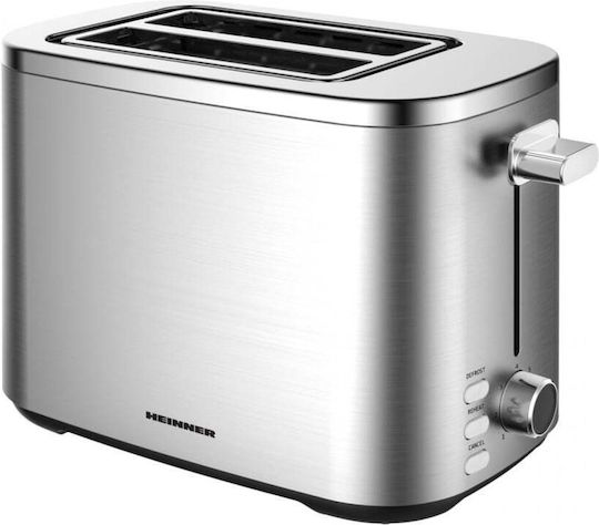 Heinner Toaster 2 Slots 800W Inox