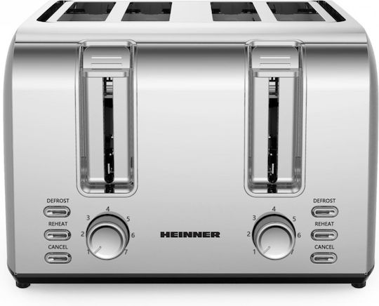Heinner Toaster 2 Slots 1500W Inox