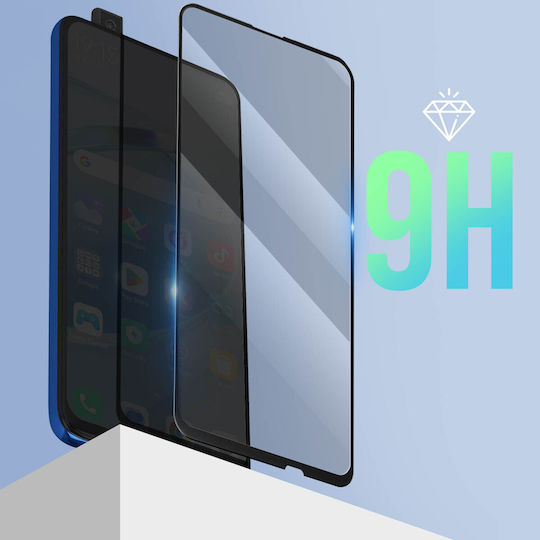 Avizar Tempered Glass Μαύρο (Huawei P Smart Z / Honor 9X / Honor 9X)