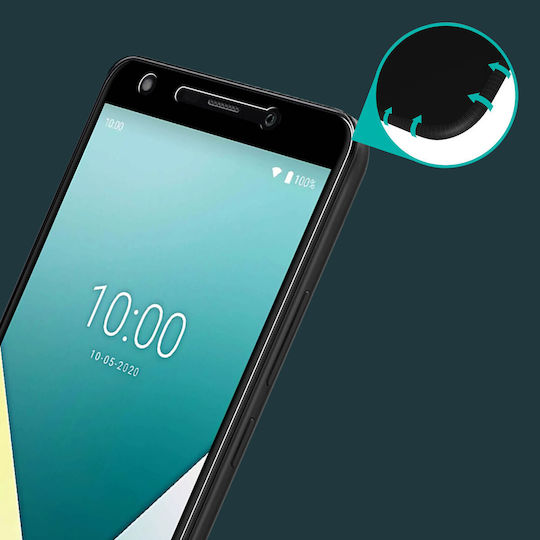 Wiko Закалено стъкло Черен (Wiko Y61)