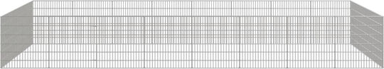 vidaXL 3321345 Galvanized Steel Cage for Rabbits 54x60