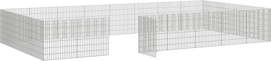 vidaXL 3321345 Galvanized Steel Cage for Rabbits 54x60
