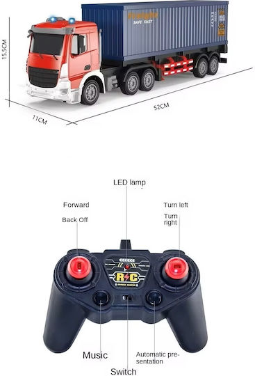 Camion cu remorcă telecomandat 1:24 2.4g Radio Control Jhbph11251p
