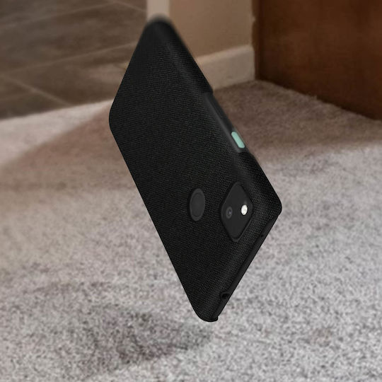 Cover Google Pixel 4a Hard Rigid Fabric Finish Anti-tracking Washable Black