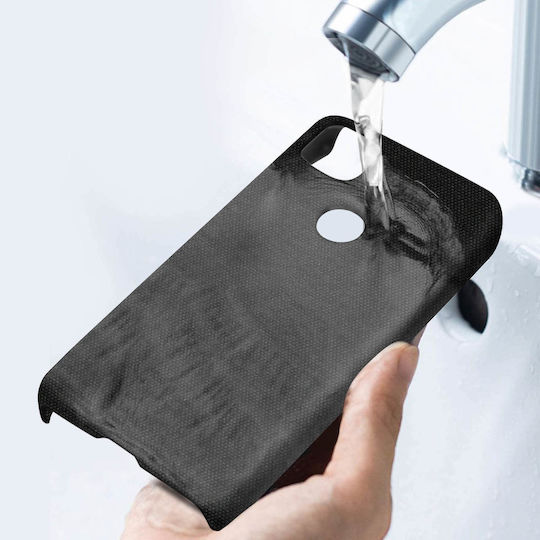 Cover Google Pixel 4a Hard Rigid Fabric Finish Anti-tracking Washable Black