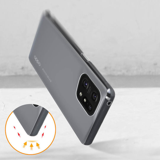 Husă Oppo Find X5 Rezistentă Silicon Subțire Ușoară Albă